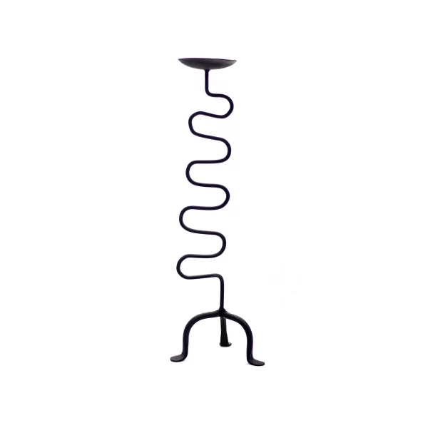 Spiral One-Way Iron Candle Stand