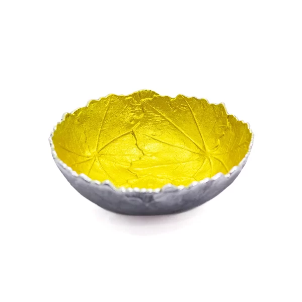 Aluminum Large Grape Leaf Bowl